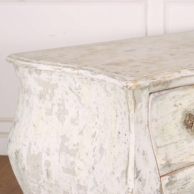 French Painted Two Drawer Commode, 1890s For Sale - Image 5 of 12