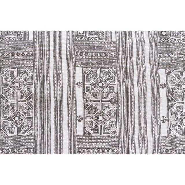 1990s Stone Tribal Indian Block Print Coverlet For Sale - Image 5 of 7