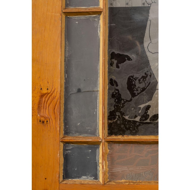 Brown Mid 20th Century Salvaged Filling Station Ladies Restroom Door For Sale - Image 8 of 11
