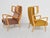 Armchairs in Satin by Orlando Orlandi, 1951, Set of 2, in Flawless conditions. Designed 1950 to 1959 I have official proof...