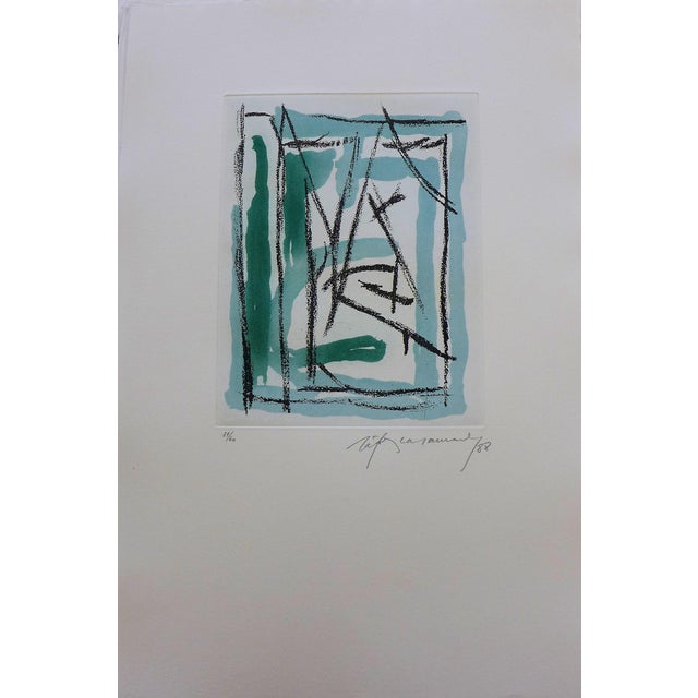 Alberto rafols casamada laberint 3, 1988 original etching on guarro paper hand-signed, dated and numbered edition of 60 +...