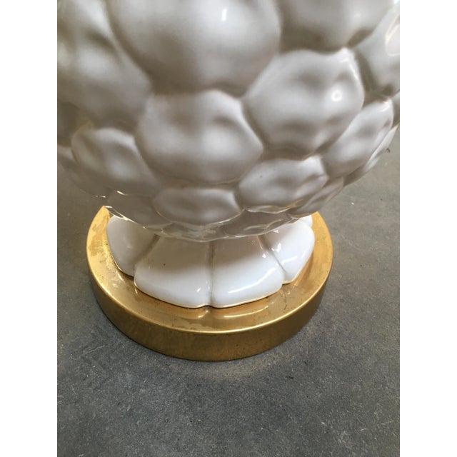 Italian Ceramic Pineapple Table Lamp, 1970s For Sale - Image 9 of 12