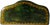 Hans Kögl Mid-Century Florentine-Style Artisan-Made Painted Green Wood & Brass Demilune Wall Console Shelf With Stylized Fish Bracket For Sale - Image 4 of 10