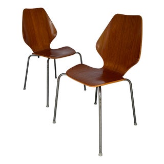 Danish Chairs by Herbert Hirche for Jofa Stalmobler, 1950s, Set of 2 For Sale