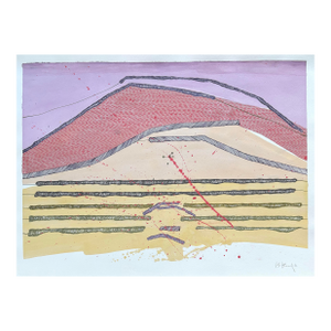 Barbara Beck 2006 Abstract Watercolor Painting on Paper - Signed/Dated
