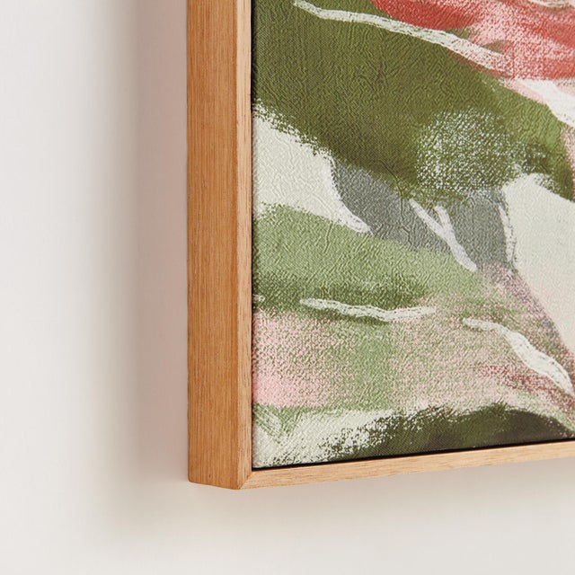 This natureinspired wrapped canvas features a vibrant, multicolor composition of the king protea finished off with real...