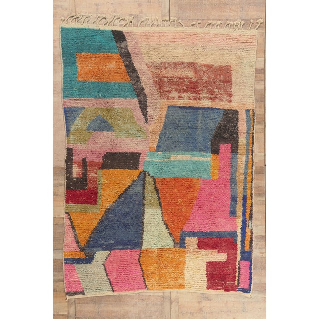 Contemporary Boujad Moroccan Rug, 08'01 X 11'02 For Sale - Image 10 of 10