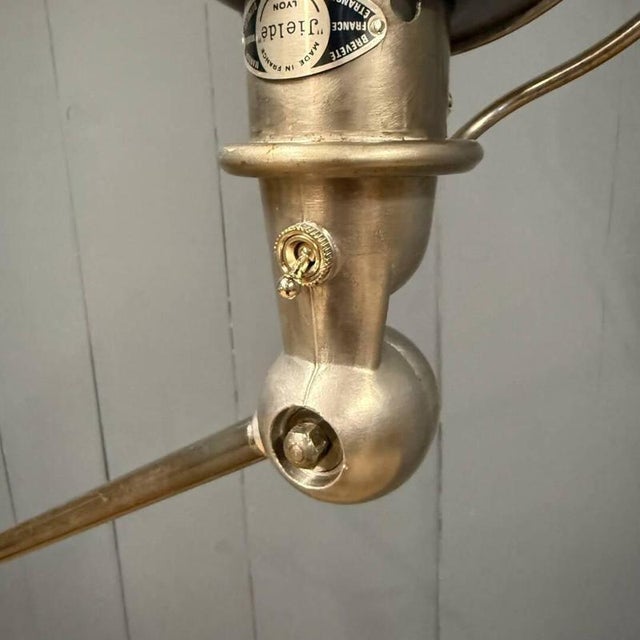 Polished Five-Arm Floor Lamp with Black Brand Plate from Jieldé, 1950s For Sale - Image 13 of 18