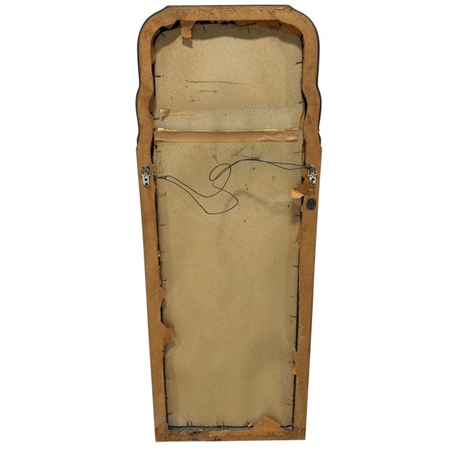 Traditional Friedman Bros. Black Chinoiserie Colonial Williamsburg Restoration Wall Mirror For Sale - Image 3 of 8