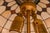 1950s Tiffany Style Table Lamp in Brass and Art Glass, 1950s For Sale - Image 5 of 11