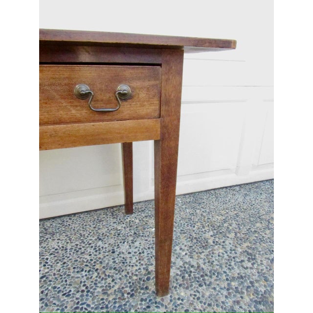 Antique English Elmwood Side Table For Sale - Image 11 of 16