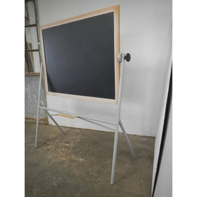 School Blackboard with Metal Support, 1960s For Sale - Image 3 of 9