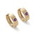 Introduce a touch of regal charm to your daily look with these modern, sophisticated huggie hoop earrings. Precision-...