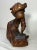 Share Antique Hand Carved Wood Folk Art Hunting Man With Rifle Sculpture Statue Figure For Sale - Image 9 of 14