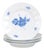 Porcelain Dinner Plates from Royal Copenhagen, 1990s, Set of 4 For Sale