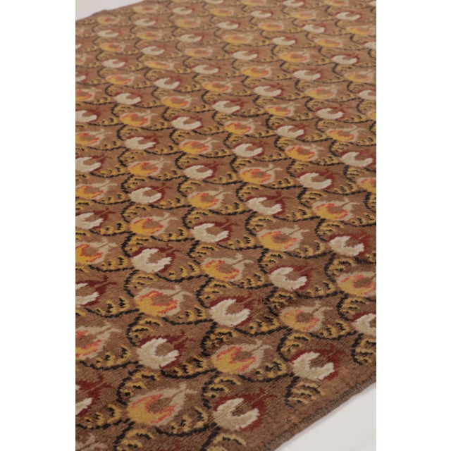 1960s Vintage Turkish Floral Rug With Allover Garden Botanical Motifs - Rug & Kilim For Sale - Image 5 of 10