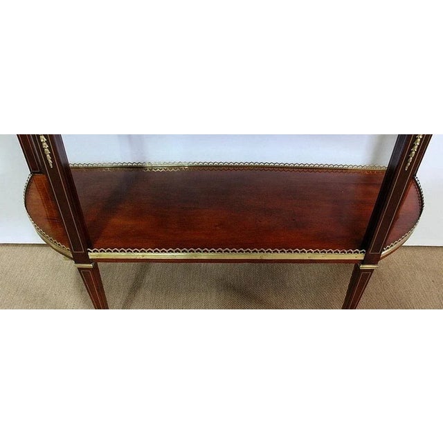 Large 18th Century Louis XVI Style Mahogany and Marble Console Table For Sale - Image 16 of 18