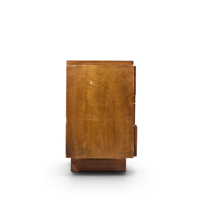 Lane Furniture Lane Staccato Brutalist Mid Century Walnut Lowboy Dresser For Sale - Image 4 of 8