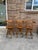 Beautiful set of 3 vintage solid wood counter stools in great condition. Each chair features a captain’s style seat with...
