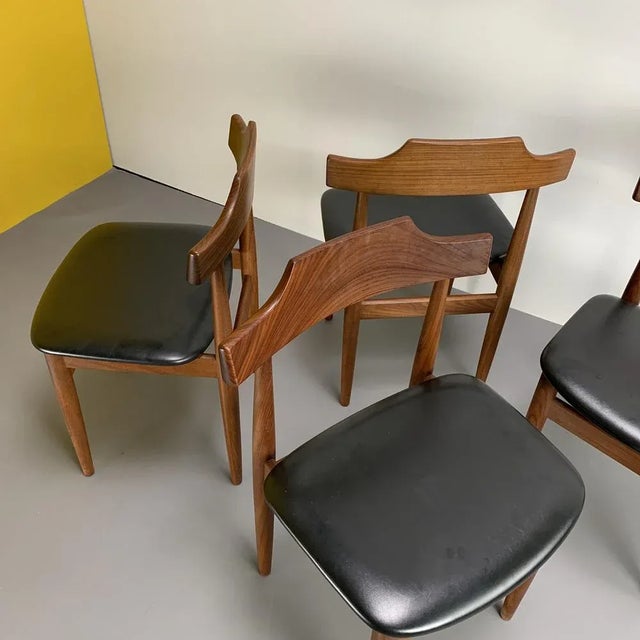 Dining Chairs by Hans Olsen for Frem Røjle, Denmark, 1960s, Set of 4, in Very Good conditions. Designed 1960 to 1969 This...
