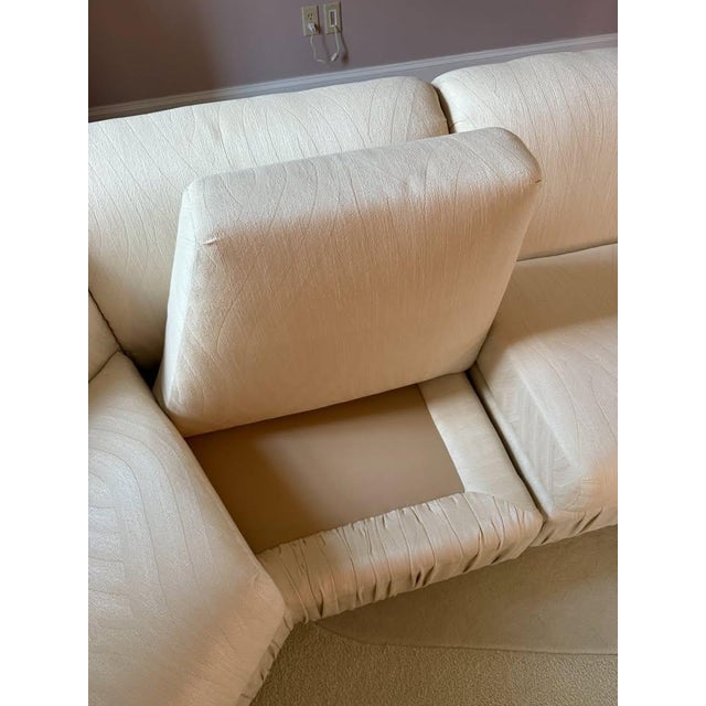Textile Vintage Post Modern Fully Upholstered Modular Sectional Sofa For Sale - Image 7 of 8