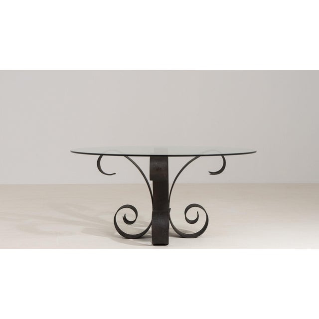 Black 19th Century France Black Iron Coffee Table For Sale - Image 8 of 11
