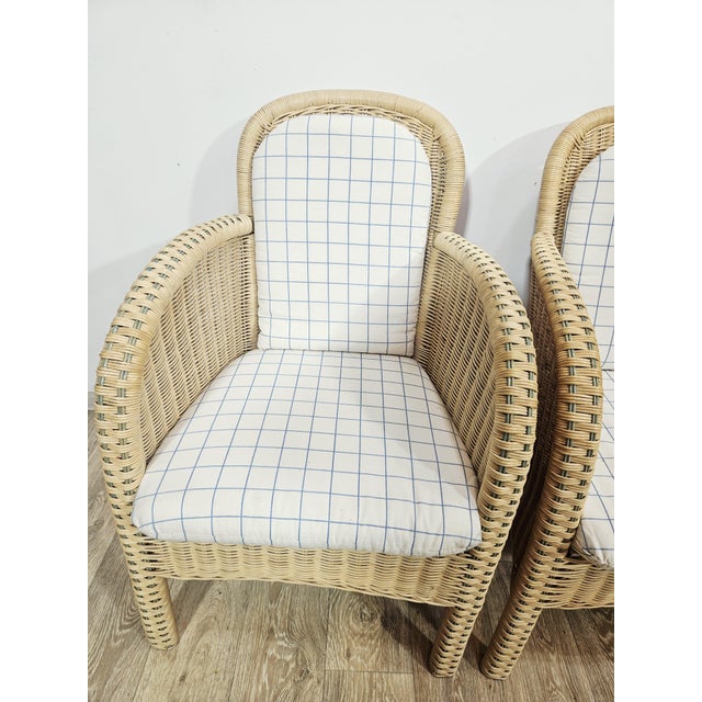 Wood Wicker Armchairs from Domicil Möbel, Germany, 1990s, Set of 4 For Sale - Image 7 of 16