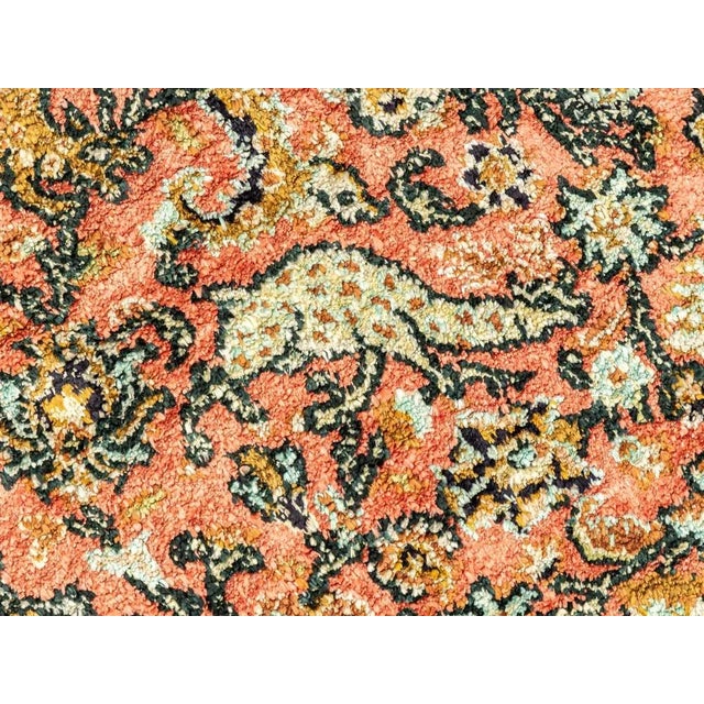 Mauve Mid-Century Modern Silk Rug, 1960s For Sale - Image 8 of 14