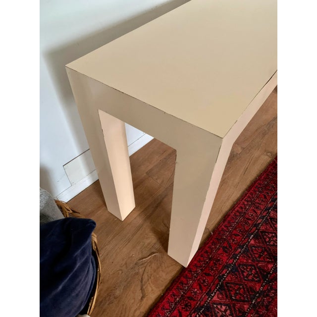 Late 20th Century Late 20th Century Peach Formica Console Table For Sale - Image 5 of 8