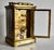 Brass Corniche Carriage Clock Antique French Beveled Glass Mechanical For Sale - Image 10 of 15