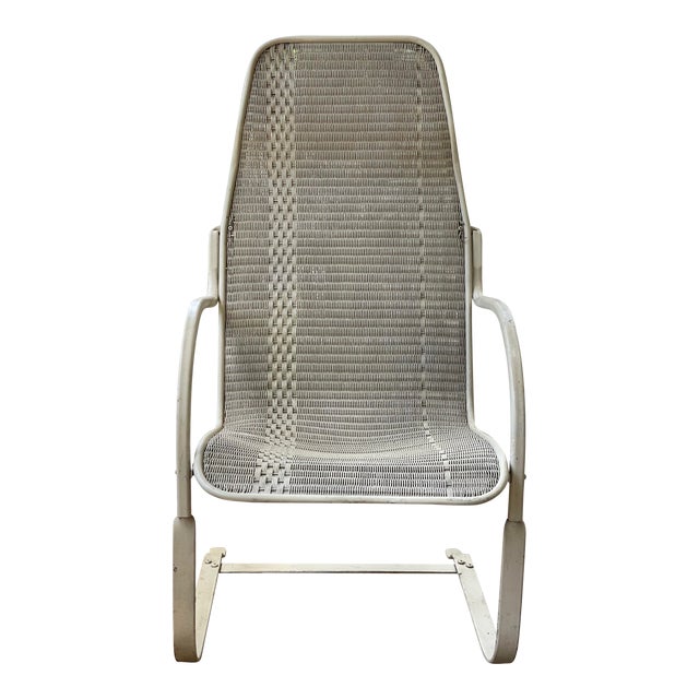 Vintage Lloyd Flanders Wicker Loom Bounce Chair Chairish