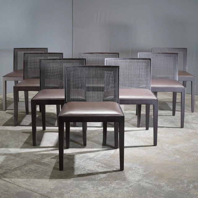 Poliform Valentina attributed to Carlo Colombo Dining Chairs, Set of 4 For Sale - Image 4 of 7