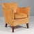 Danish Cabinetmaker lounge chair with patinated nature leather. Lose cushion. Stained birch legs. Made in the 1940s