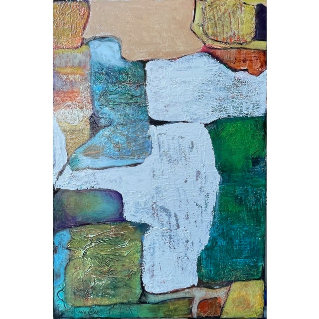 "Reconstruction of Memory" Original Oil Abstract Painting by Artist Sonia Gold For Sale - Image 9 of 11