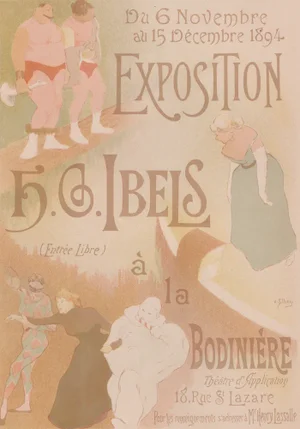 H. G. Ibels, Exposition H. G. Ibels from Les Maîtres de L'Affiche, 1898, Original Lithograph