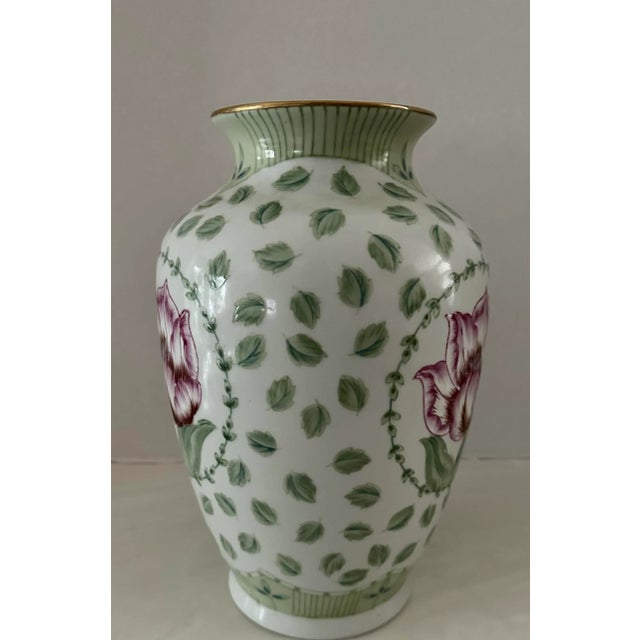 1990s Vintage Andrea by Sadek in Full Bloom Vase For Sale - Image 5 of 10