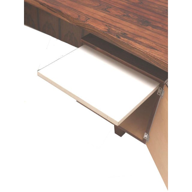 Large Rosewood Boomerang Desk, 1960s For Sale - Image 6 of 10