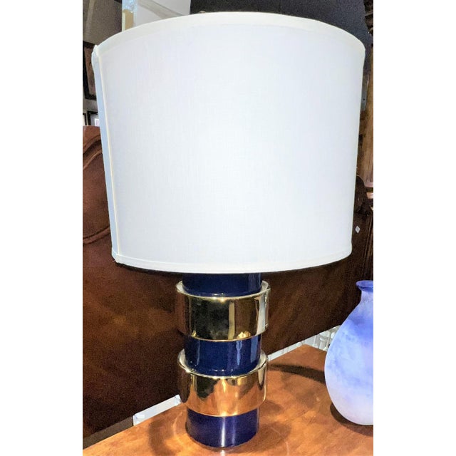 Bungalow 5 Blue & Gold Table Lamp Chairish