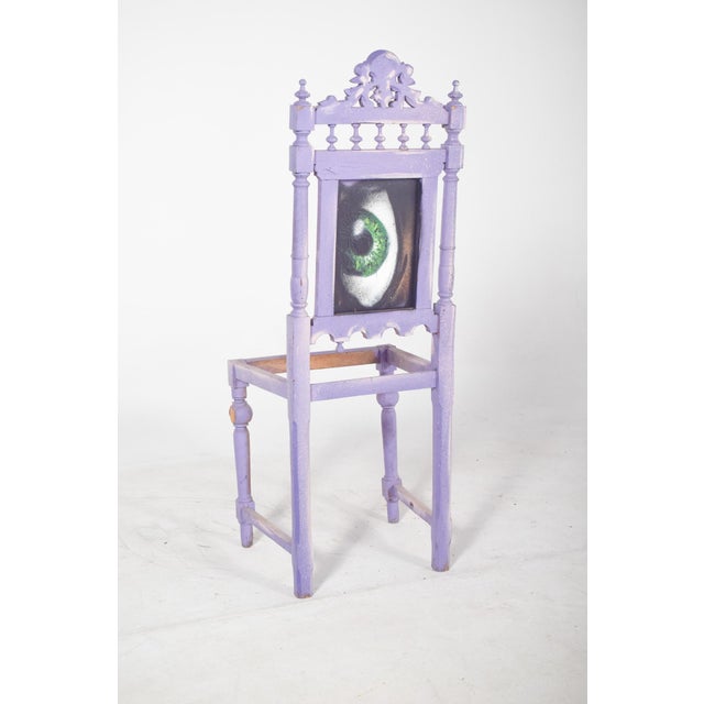 Portuguese Painted Pirate Chair by Francisco Camilo For Sale - Image 6 of 8