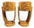 Art Deco Style Olive Burl Bedside Lockers, Set of 2 For Sale