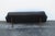 Mid Century Modern Black Vinyl Long Couch Sofa 6267 For Sale - Image 4 of 15