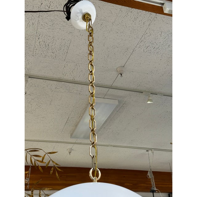 Sculpture Materials Suzanne Kasler for Visual Comfort Elliot Pendant, Grande For Sale - Image 7 of 12