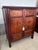 Vintage Two-Tone Chinese Hardwood.Accent Cabinet with Hand-Painted Bird & Floral Panels An exceptional vintage Chinese...
