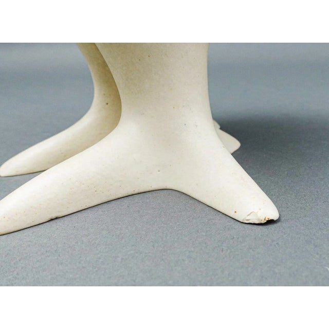 Mid 20th Century Strawberry Hill Signed Canadian Art Pottery Owl Figurine Sculpture For Sale - Image 10 of 10