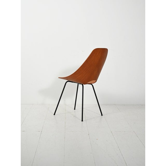 Wood Medea Chairs in Mahogany by Vittorio Nobili for Fratelli Tagliabue, 1950s, Set of 6 For Sale - Image 7 of 15