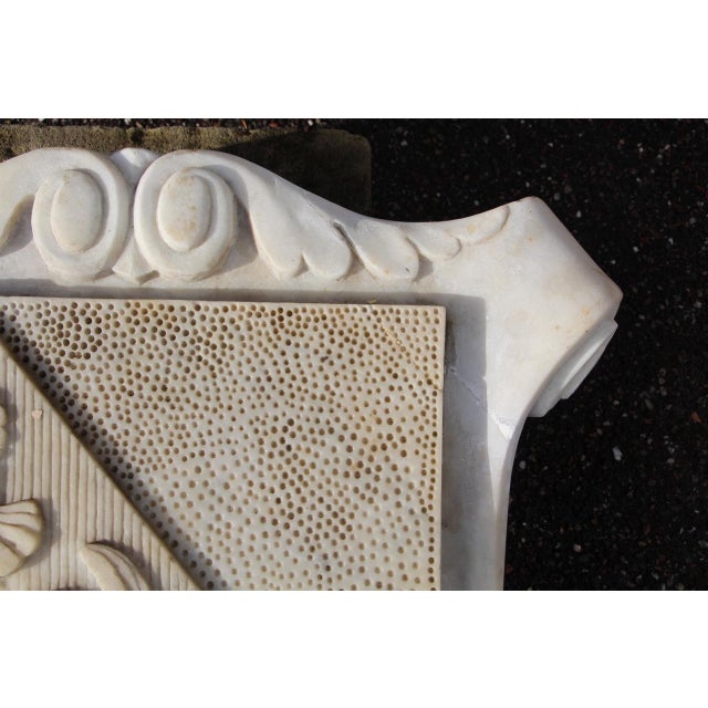 Large Sculpted Marble Coat of Arms of Lorraine, 19th Century For Sale - Image 6 of 10