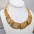1990s Vintage Signed Napier Goldtone Openwork Wavy Link Collar Necklace For Sale - Image 5 of 16