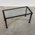Black Vintage Textured Forged Iron and Glass Coffee Table with Gilt Knot Detail, 1970s For Sale - Image 8 of 11