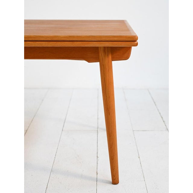 1950s Extendable Model AT 312 Table by Hans J. Wegner for Andreas Tuck, 1950s For Sale - Image 5 of 9