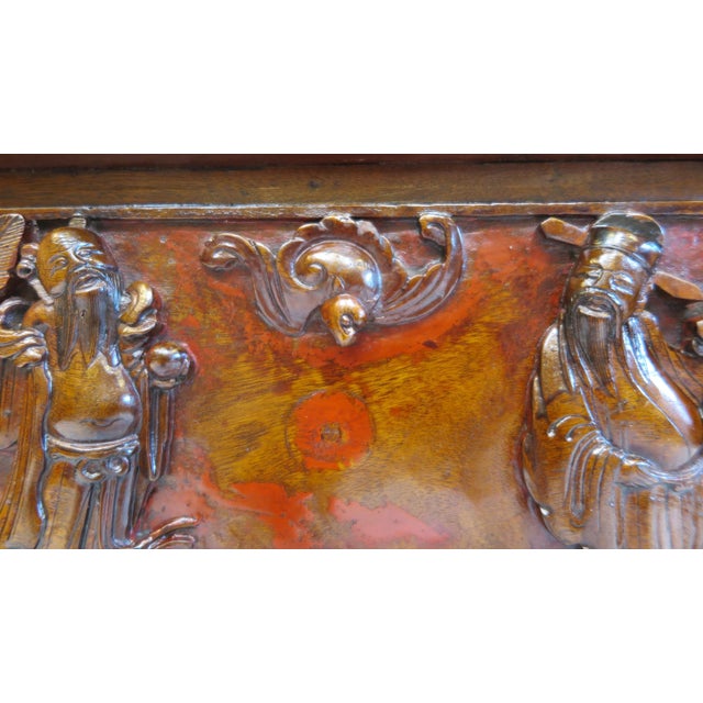 19th Century Chinese Carved Panel Board For Sale In New York - Image 6 of 11